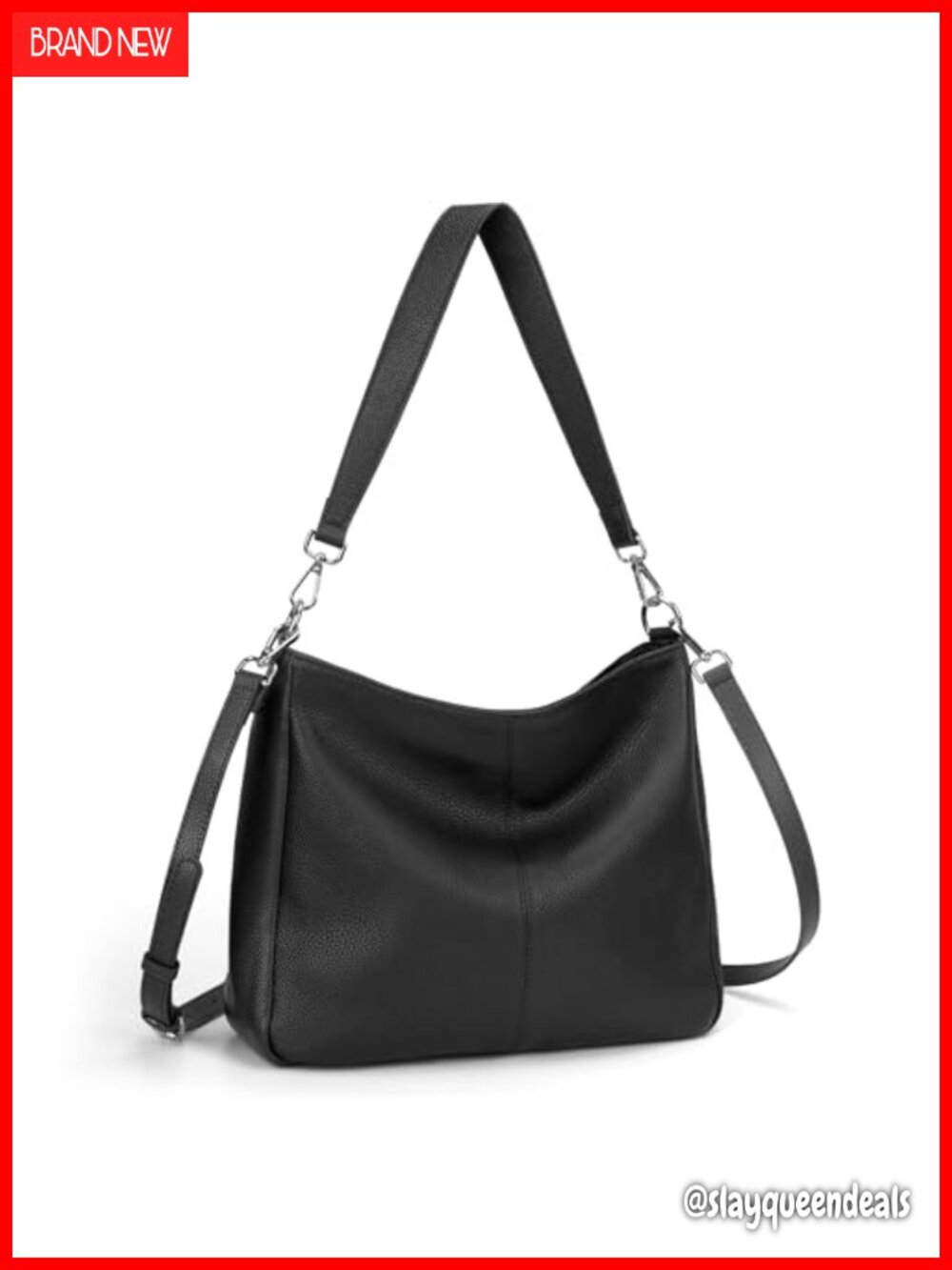 Genuine Leather Hobo Bag Crossbody Shoulder Purse for Women Medium